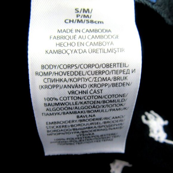 Polo Ralph Lauren Embroidered Pony Bucket Hat Adult Size S/M Black White NEW - Picture 10 of 10